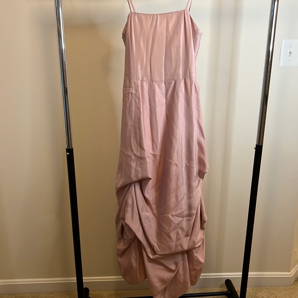 WAWA dress size 12 Girls rose color back zip closure lined